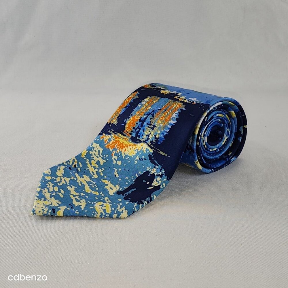 Wild Ties | "Starry Night over the Rhone" by Vincent Van Gogh | 100% Silk Tie